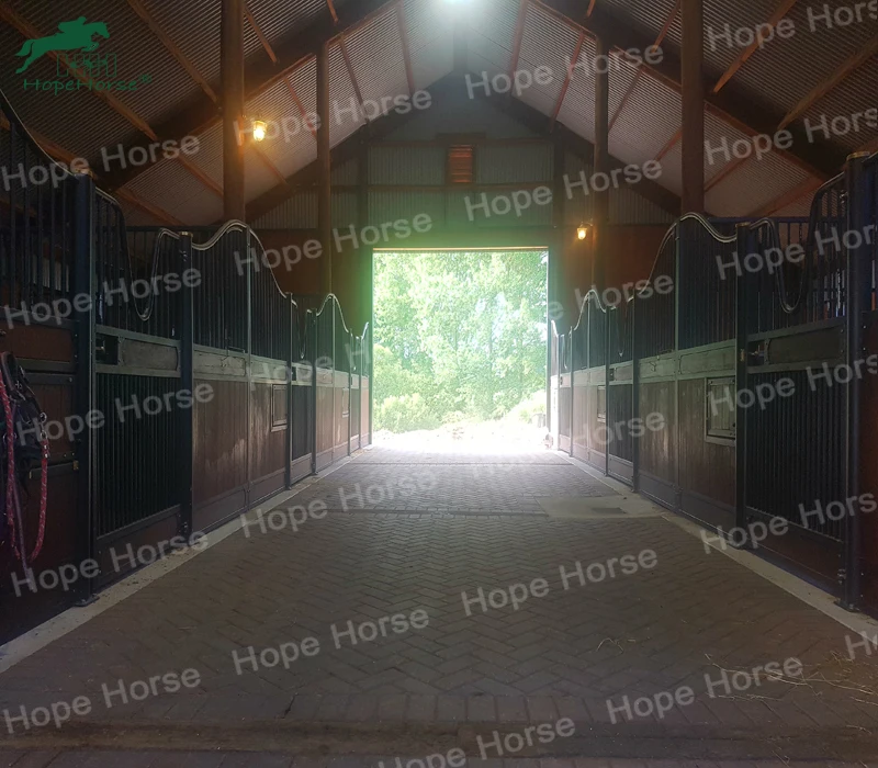 HDG продукция Equine стабильная лошадь с навесной