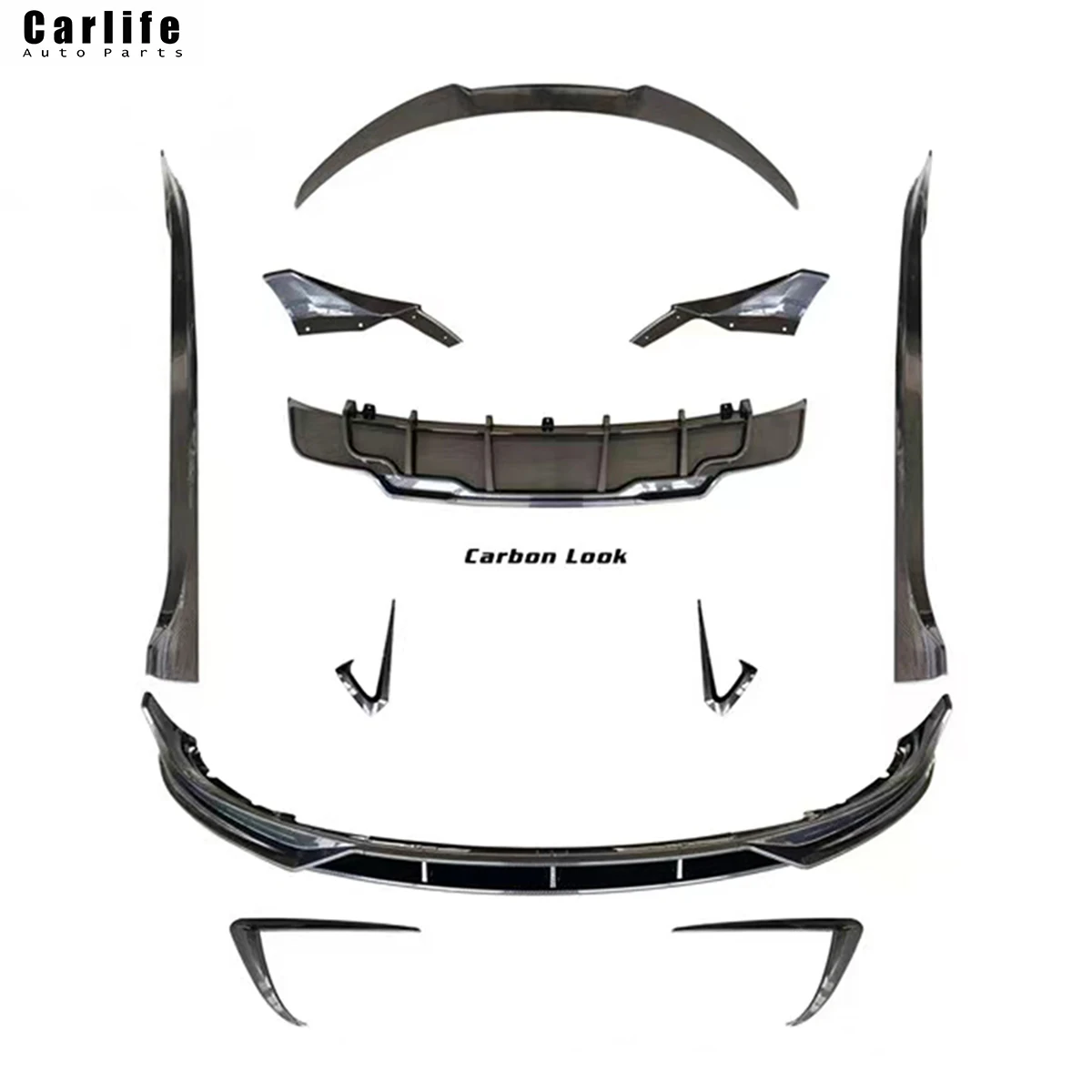 Vorstein Style body kit include Front Rear lip Side skirt Spoiler for Tesla Model 3 upgrade to Fast Aero kit style