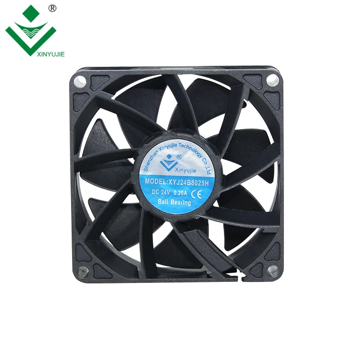 silent 80mm 8025 dc fan 12v 24v 48v cpu computer cooler fan dc 80X80X25mm cooling fan