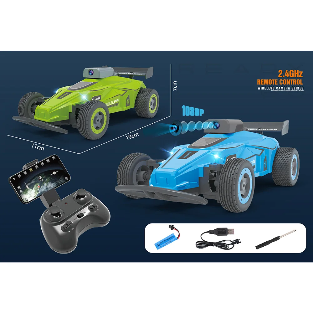 Factory new arrival RC Cars Remote Control Car with HD FPV Camera Real-Time 720P Camera Speed Racing Cars toys