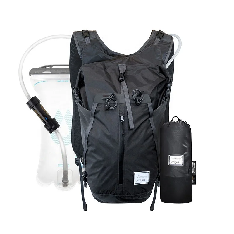 
Hot Sell Outdoor Sport Bicycle Riding Backpack Traveling Hydration Hiking Folding Backpack+2L Bladder Water Bag 