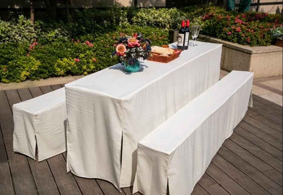 Biertischhusse Beer Garden Tent Cover Set 3 Pieces elegant stretch covers for beer table 50-70 x 220 beer benches