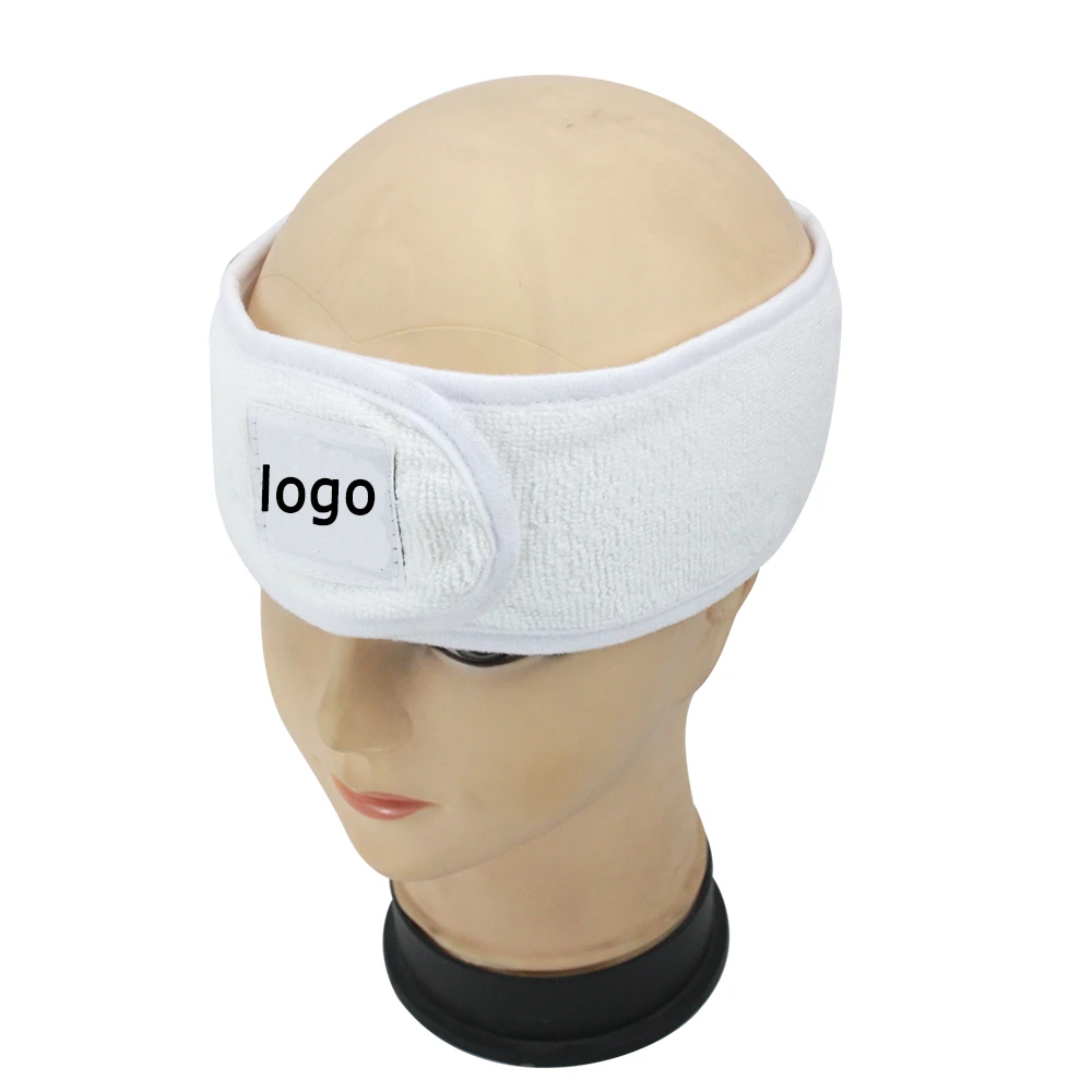 Fashion Shower Make Up Wrap Head 100% Terry Cotton Cloth Adjustable Head Band Towel Facial Hairband Spa Face Washing Headband