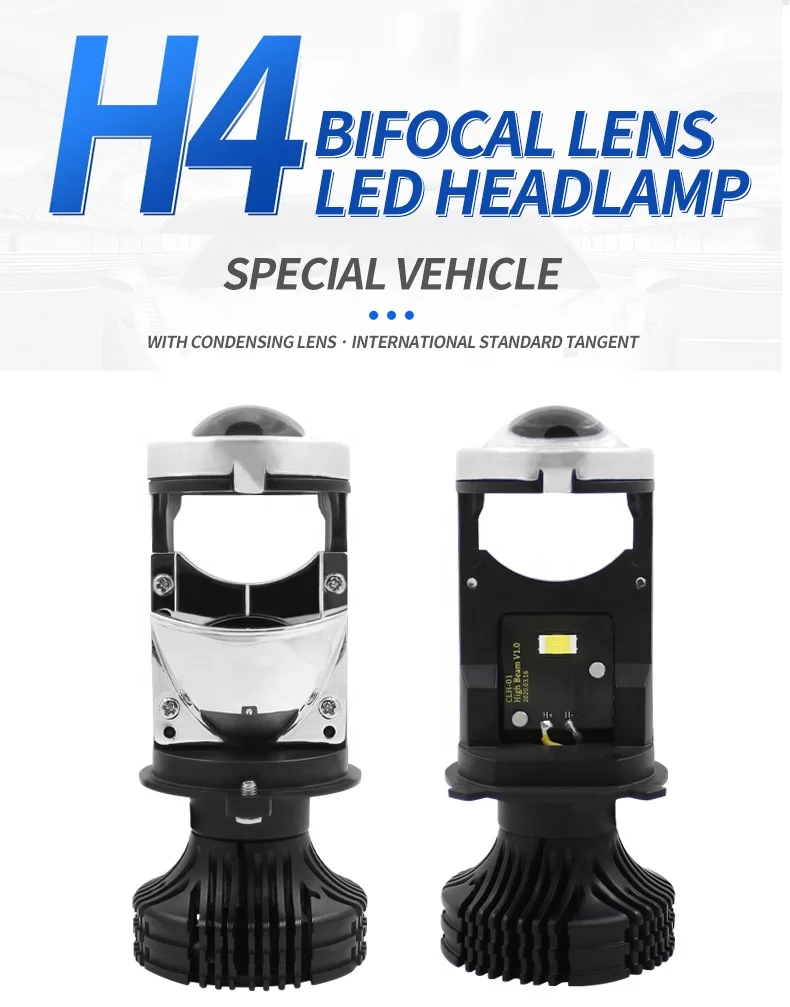 DIKAM High Quality Y2 mini projector lens H4 H7 12V LED headlight bulbs Hi/Lo beam Suitable For Car Headlight Lens