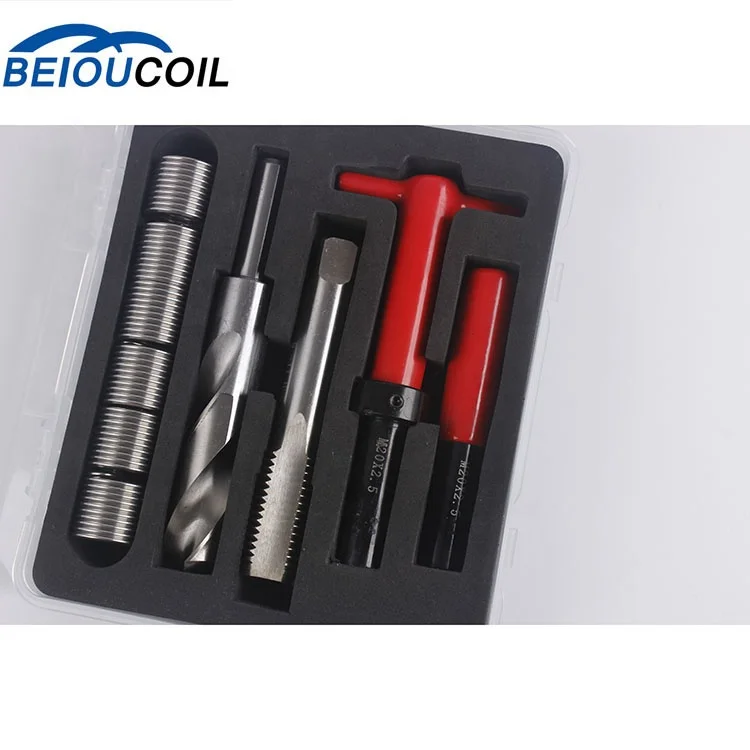 Exquisite workmanship 6pcs thread insert repair single tools kit M16 3/8 thread insert thread repair tools kit hand tool set