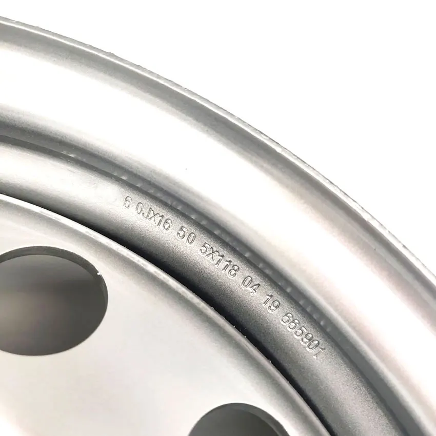
Wheelsky ET1345406-S 13 inch 13x4.5 4x100 600kg load capacity silver steel trailer wheel 