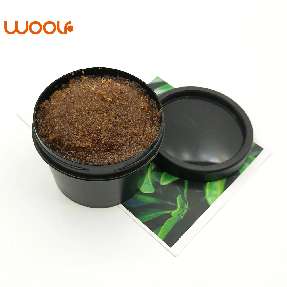 OEM wholesale custom package fruit natural whitening brown sugar scrub private label organic body and face scrub