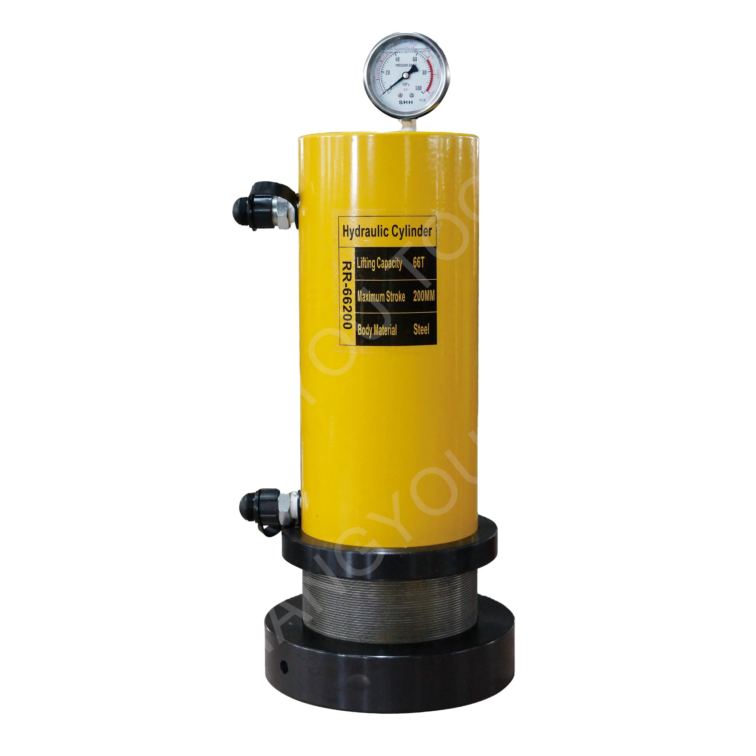 RR-66200 66Ton 200mm stroke lock nut hydraulic press cylinder