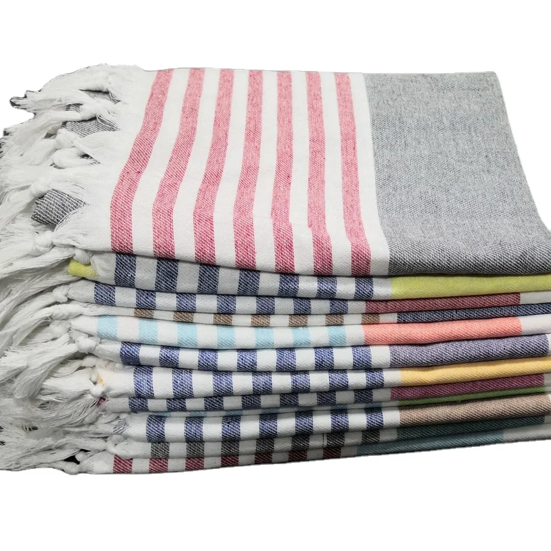 Custom Printed Jacquard Mandala Microfiber Bath Towel Desert Sand Beach Towel With Tassel Cotton Turkish beach towels bulk