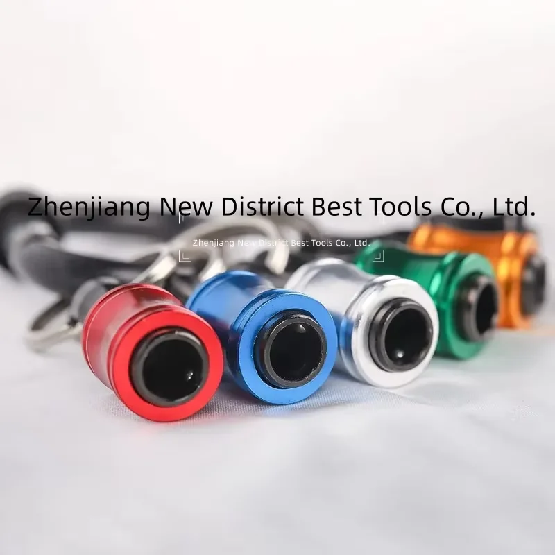 024 New Durable 1/4 Inch Hex Shank Keychain Extension Screwdriver Bits Holder Socket Adapter Drill Bit Fast Change Bit Holder