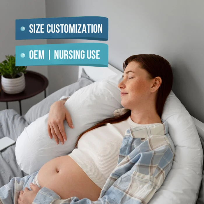 Высококачественная удобная U образная подушка для беременных размер 63 см x 110 1 кг заполненная полиэфирным волокном