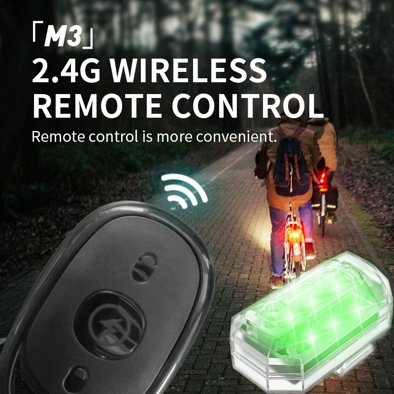 2,4G Универсальный пульт дистанционного управления светодиодный Дрон проблесковым маячком мотоцикл Анти-столкновения предупредительный световой сигнал, заряжающаяся от usb-дисплея подставка, 7 видов цветов поворота Sig