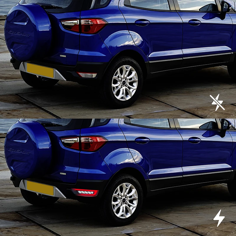 Led DRL Fog Lamp Driving Light Taillight Reflector for Ford Ecosport Focus Hatchback 2013 2014 2015 2016 2017 2018 2019 2020