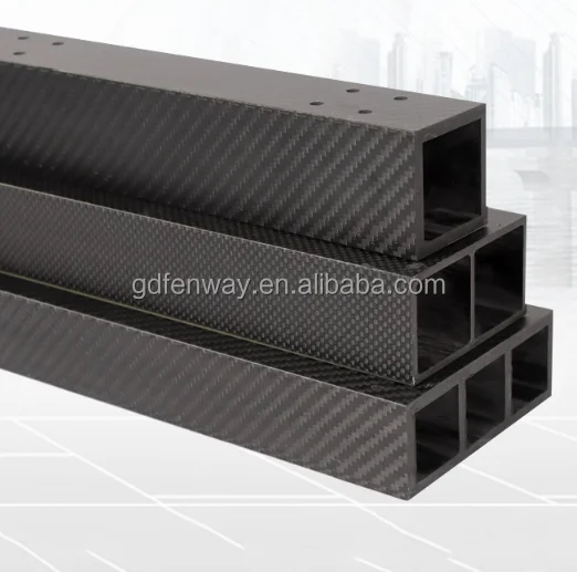 2024 Factory 3k colored carbon fiber tube connectors forged carbon fiber pipe tube 150mm twill carbon fiber speargun tubing