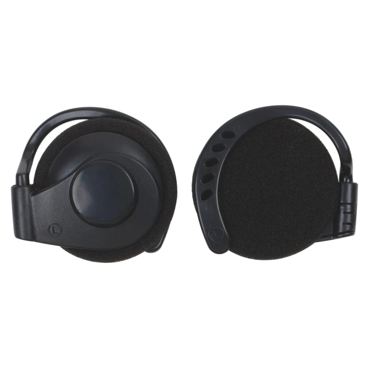 Hot-selling disposable 3.5mm wired earhook earphone wired on-ear headset for aviation/tour guide/hospital use