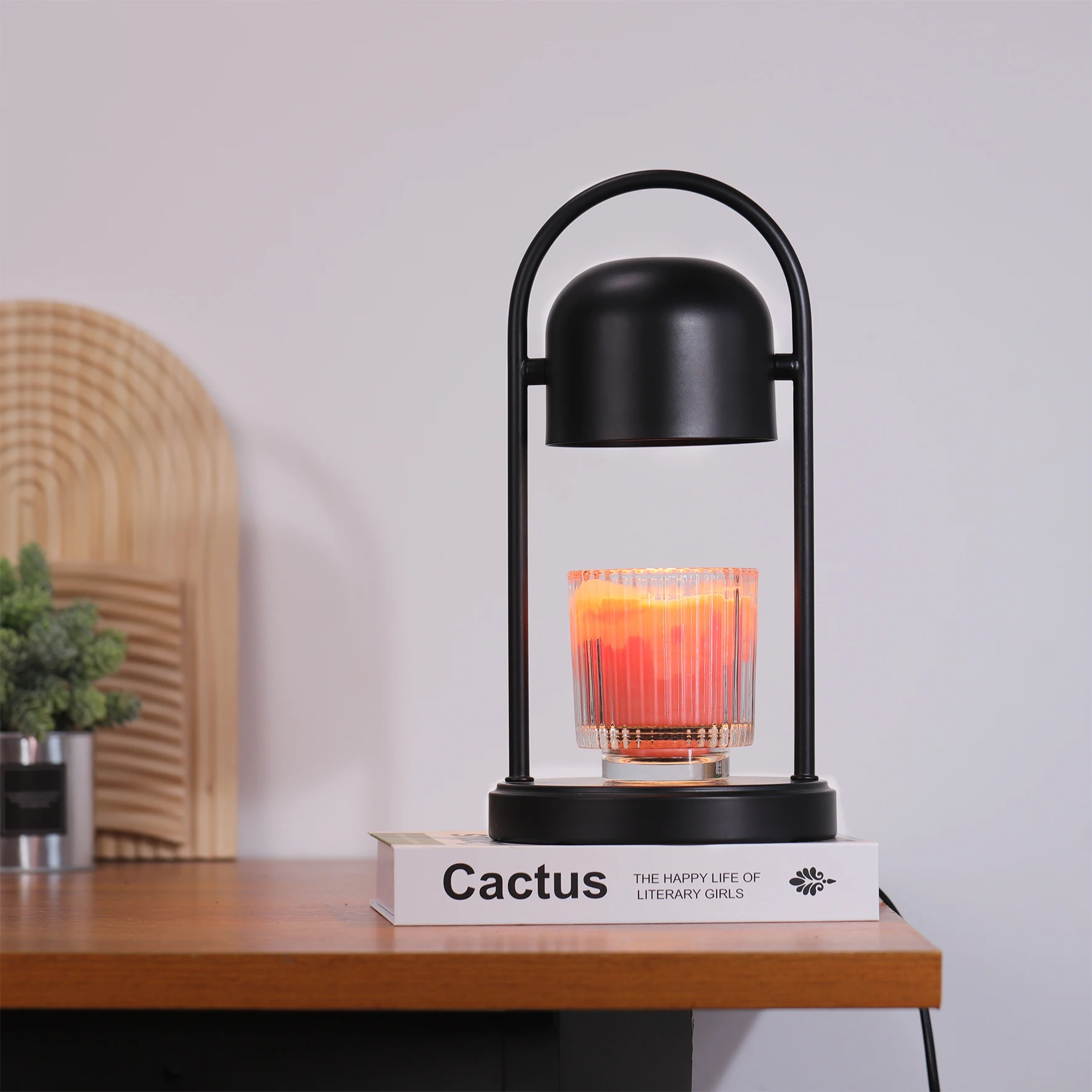 wholesale home decor dimmable fragrance lamp smokeless electric adjustable temperature switch candle warmer lamp with timer