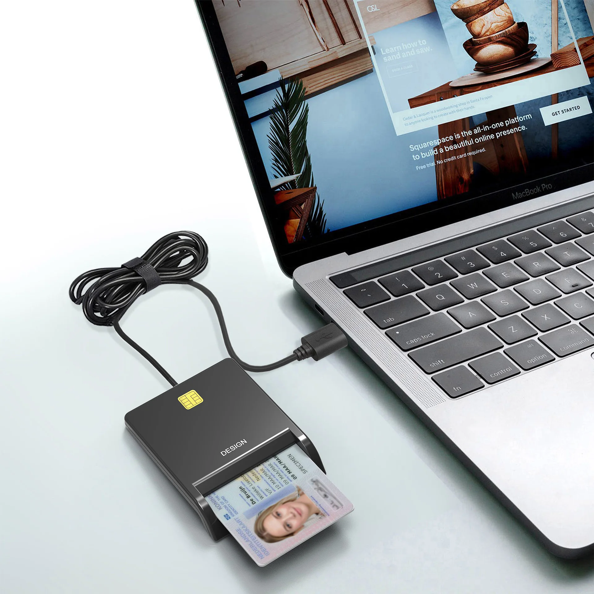 Умный считыватель кредитных карт USB ID IC EMV Chip для ISO