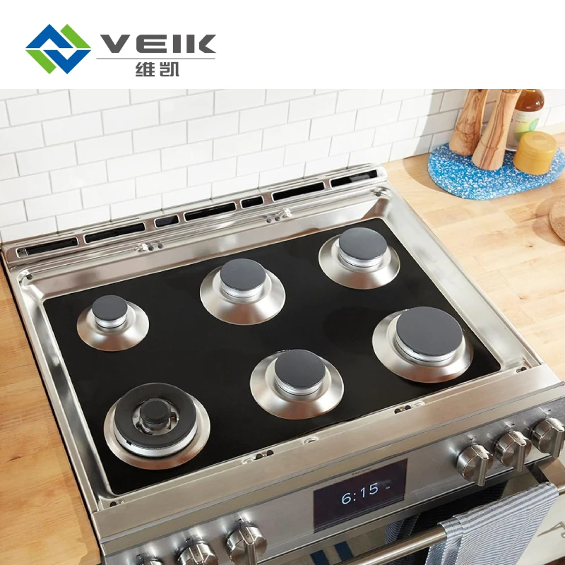 High-Temperature Oil Resistant Stove Top Mats Non-Stick Burner Gas Stove Protector Washable Outdoor Charcoal Accessory Cooking