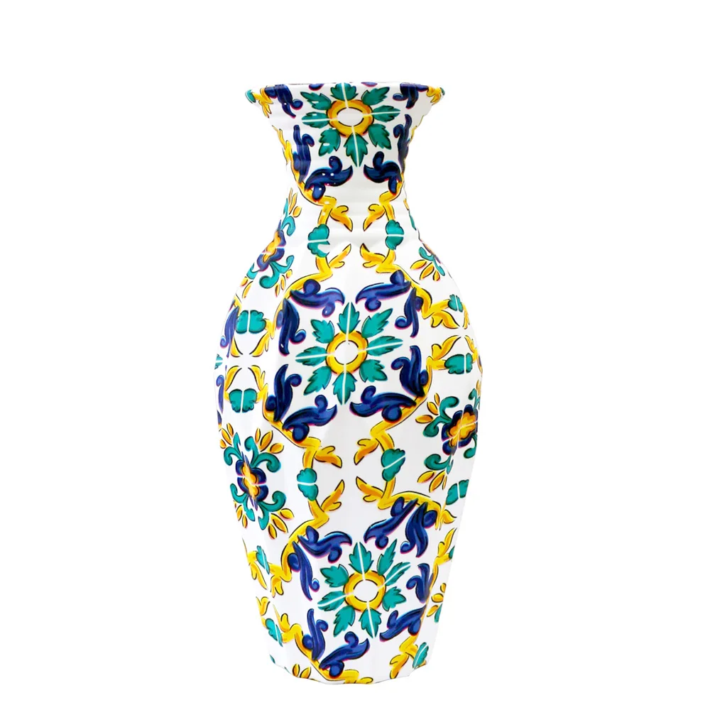Unbreakable Silicone Vase Drop-Resistant Ceramic Shape for Dried Flower Home Decoration Plastic Vases Genre