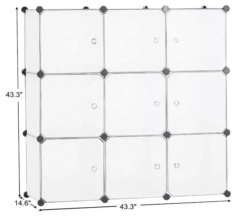 Closet cabinet and modular shelving DIY cube storage system cubes organizer