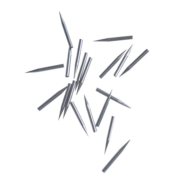 Tungsten chew ionizer emitter pin