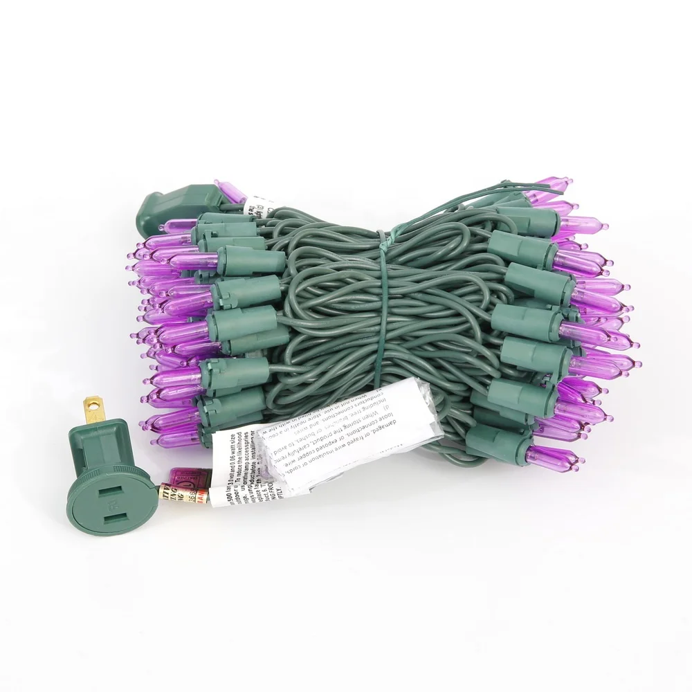 Purple M5 120v decorations ornaments mini electric twinkle stick on mini blinking led light