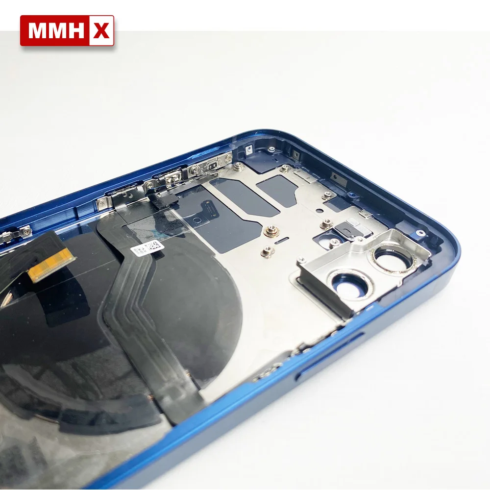 Высокое качество для iphone 12 задняя средняя рамка Шасси Полный Корпус в сборе Крышка батарейного отсека с гибким кабелем и