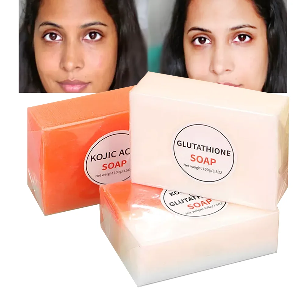 50% off shipping, Extreme Whitening Original Organic Handmade Bathing Bar Turmeric Soap Private Label Kojic Acid Soap