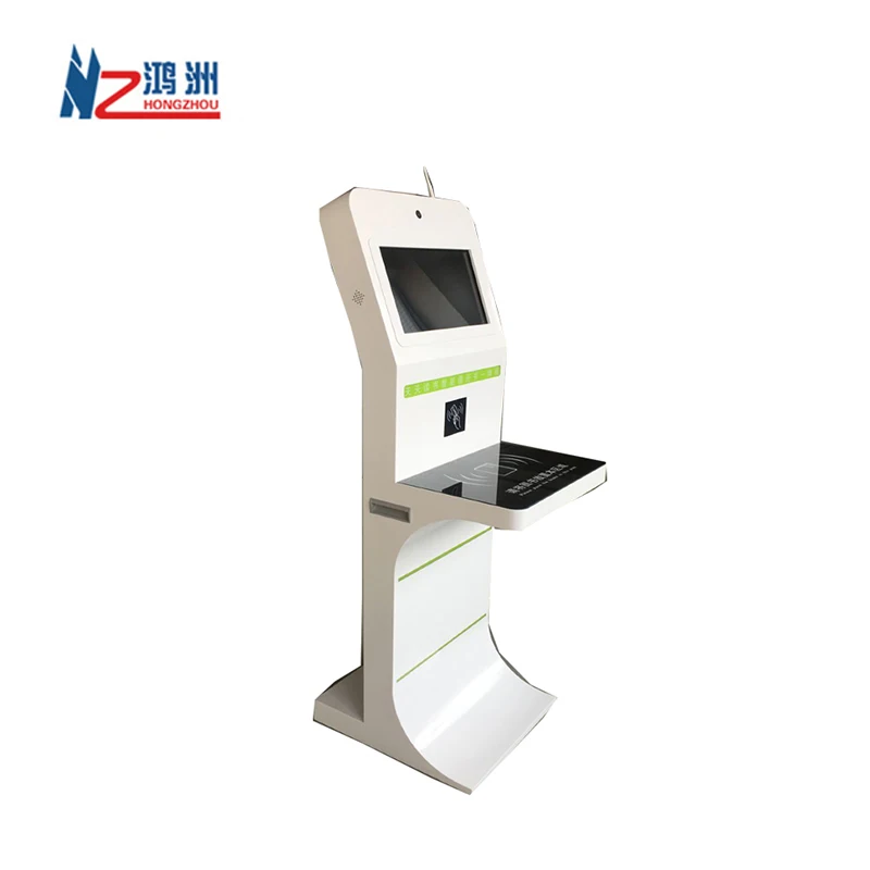 19 Inch Smart Touch Screen RFID Card Reading Self-Checkout Kiosk Floor Standing for Library SDK Function Self-Service Type