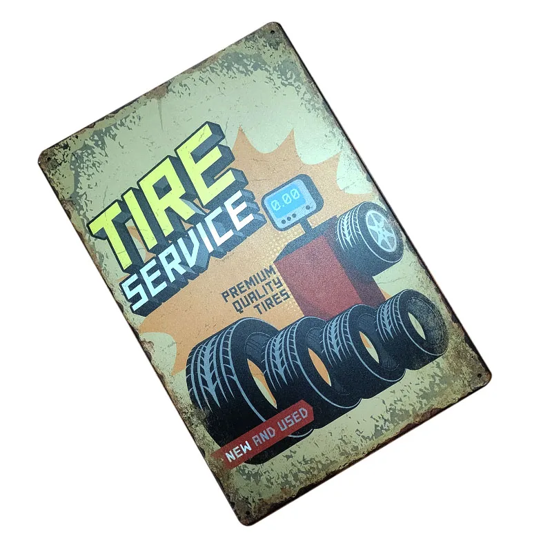 custom logo antique retro metal plate vintage style wall decoration retro art kitchen bar decoration metal tin signs