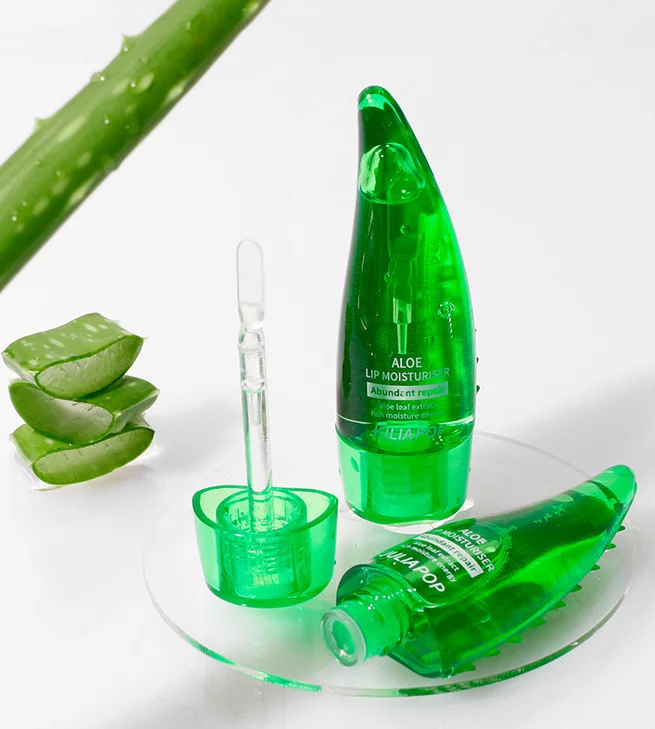Бесплатный образец, оптовая продажа, низкий минимальный заказ, высококачественный блеск для губ с алоэ, фирменная торговая марка, искусственное масло для губ