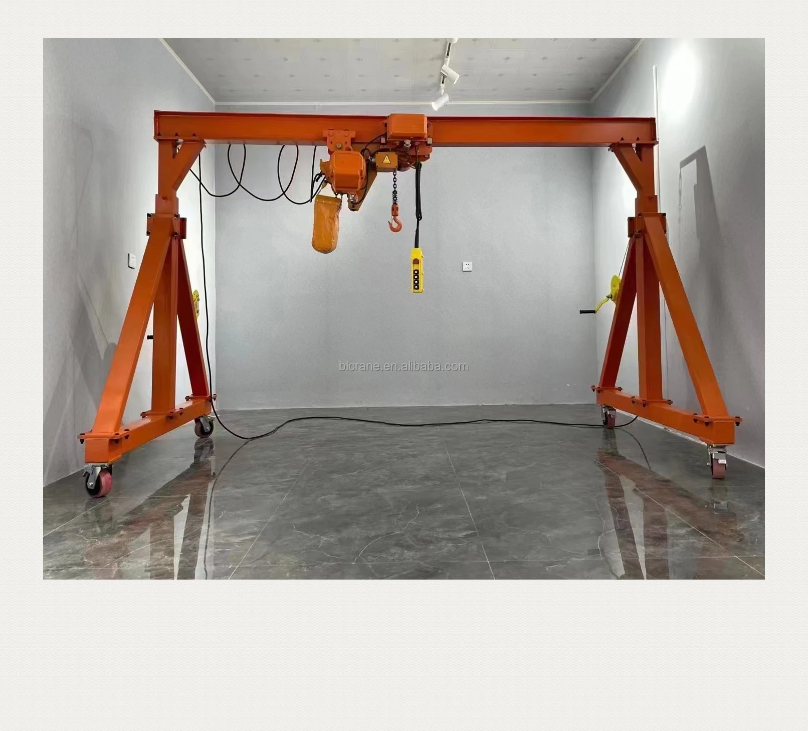Easy Installation Portable small 4 tons Gantry Crane 3 ton Warehouse Crane Hand Push Type Gantry Crane