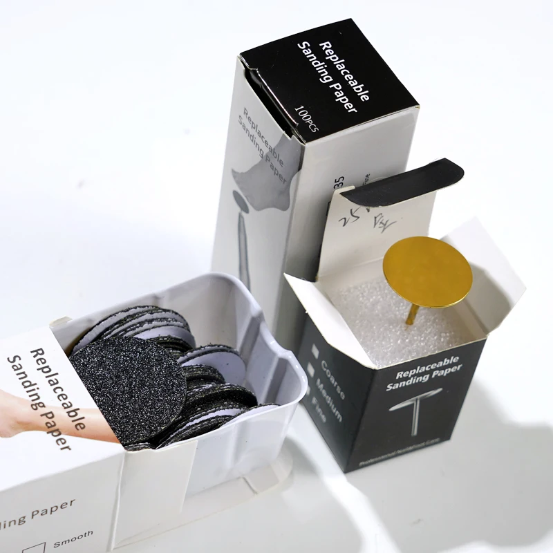 Dead skin pedicure sandpaper nail art remove tool electronic foot file callus remover foot sanding paper