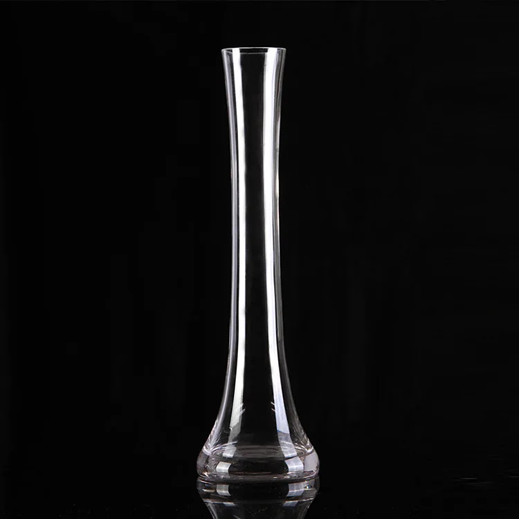 High Quality Transparent Glass Conic Flower Vase conical Wedding Guide Table Vase goblet hydroponic vase for Wedding Decoration