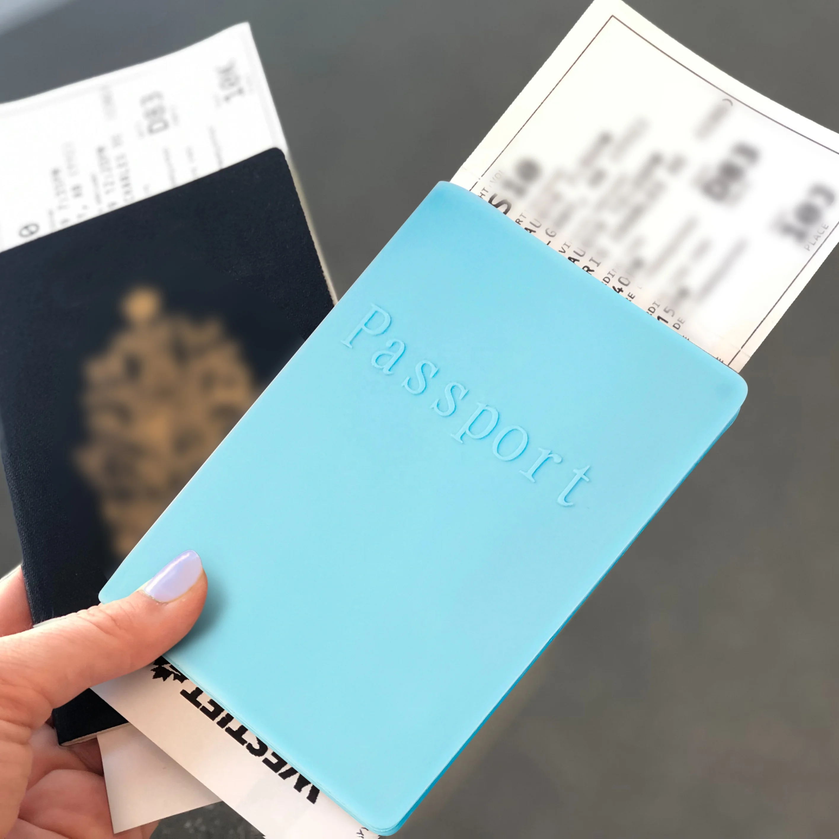 High quality promotion gift travel customized logo unique passport case, printing logo silicone passport cover