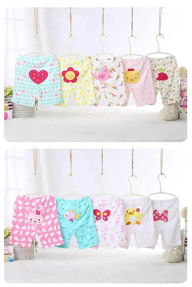  Горячая Распродажа одежды для мальчиков и штаны комплекты с мультяшными принтами Детские Модные хлопковые брюки девочек маленьких ясельного 5 шт./упак.