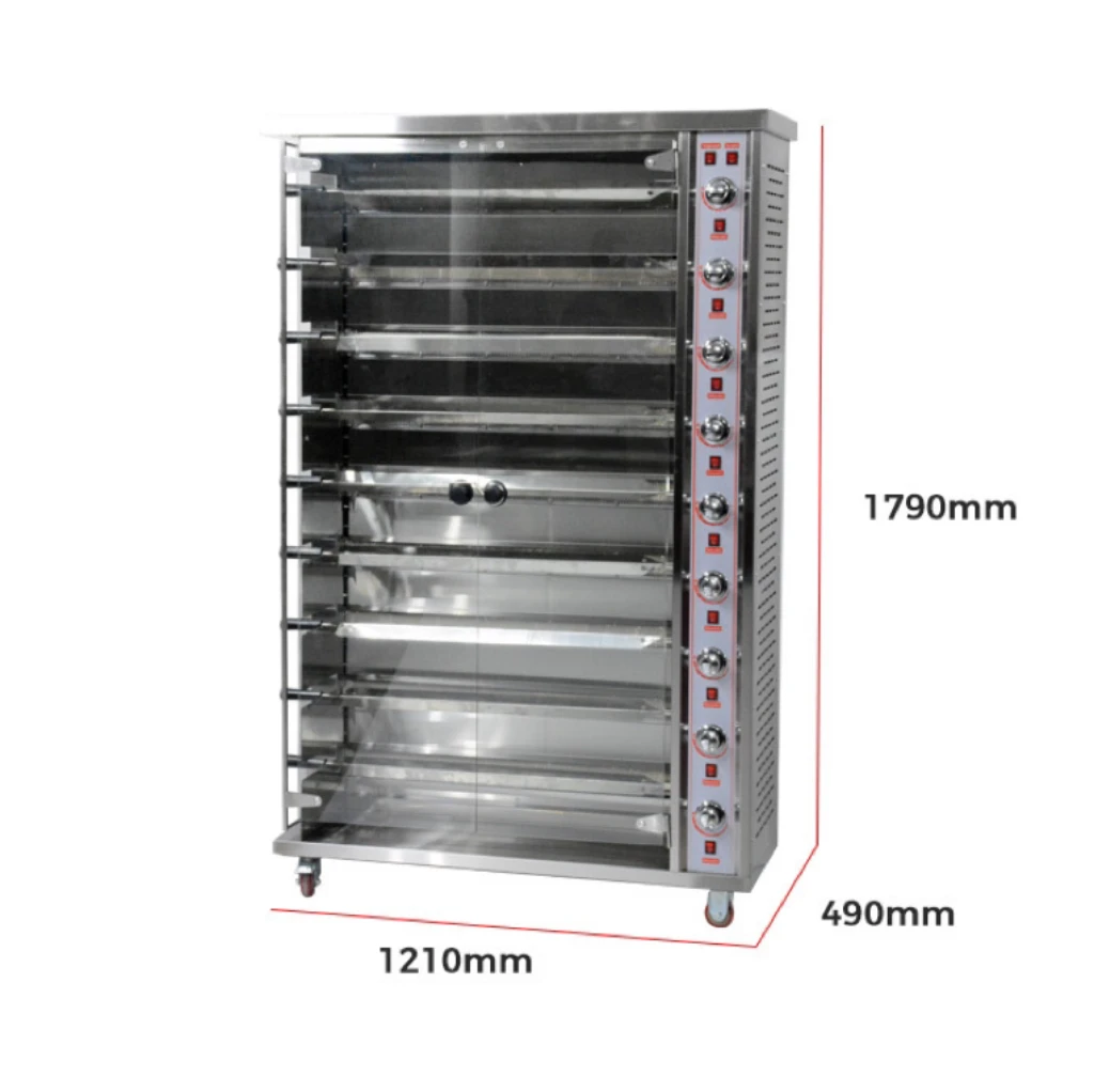 Rotisserie машина для приготовления цыплят газ/Электрический из нержавеющей стали