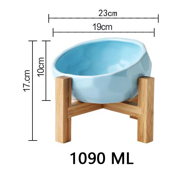 Wholesale Multi-Color Ceramic Diamond Pet Bowls Bright Glazed Easy Clean For Feeder Cats And Dogs