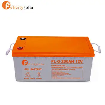 felicity solar 12v 200ah gel battery solar battery for sale solar battery pack with long lifespan