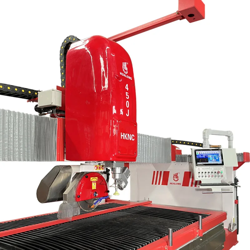 2024 Hualong Machinery HKNC-450J CNC sawjet 5 axis stone  bridge saw stone cuttimg machine  water jet granite cutting tools