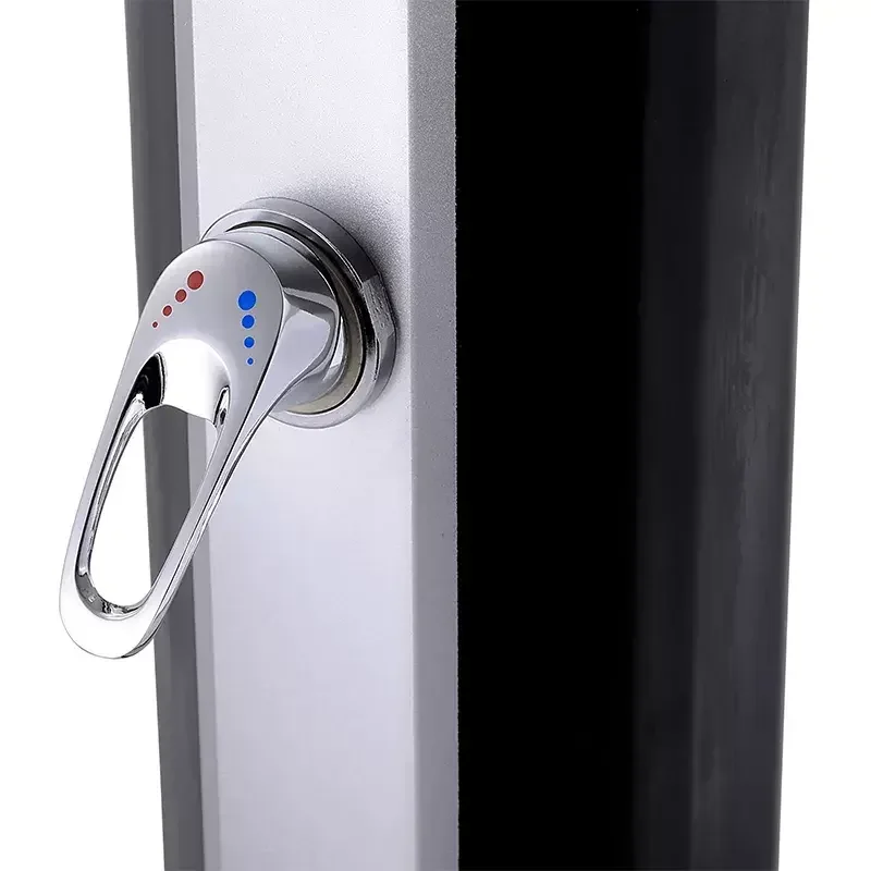 KANGRUN 2023 European style energy saving solar heated 20L silver PVC body swimming pool outdoor garden shower