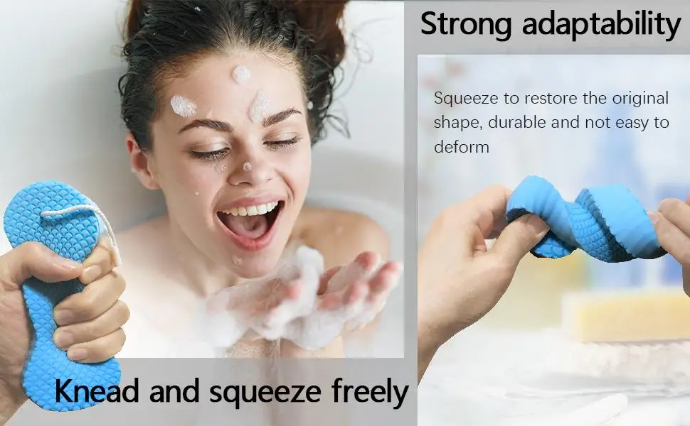 Многоразовая скраб для спа, супер мягкая отшелушивающая губка для ванны, ультра мягкая губка для ванны и душа