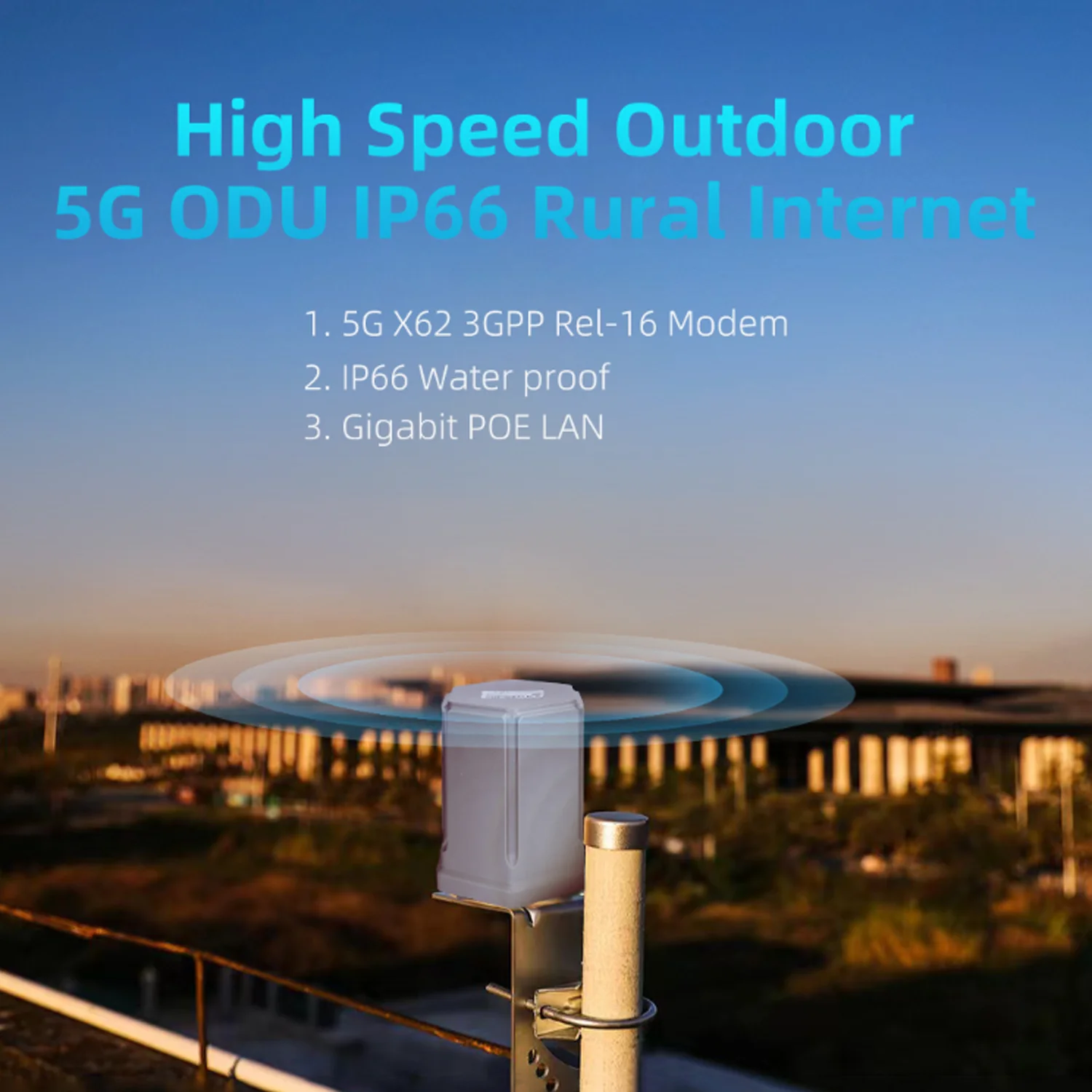 4G LTE 5G Outdoor Router Dual Band WIFI 6 2.4G 5.8G Waterproof IP65 Omni-directional 4*4 MIMO Antenna 5G Modem