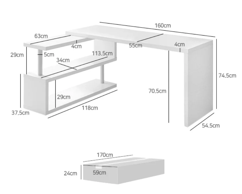Office desk computer desk student desk study table Fantasticfurniture& Kogan supplier USA rubbermaid supplier