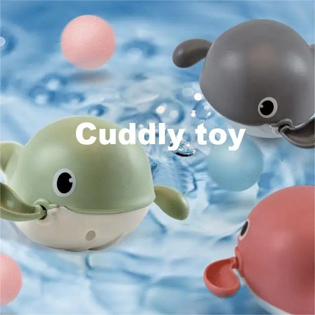 Hot sell Toddler Bathtime Wind Up Bath Toy Cute Floating And Whale Bath Toy Swimming Animals Baby Swimming Bath Toy