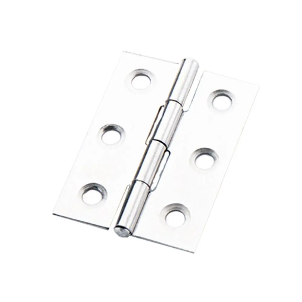 Stainless steel flat hinge mini metal hinges for door window furniture folding 1 1.5 2 3 4 inch wooden box luggage