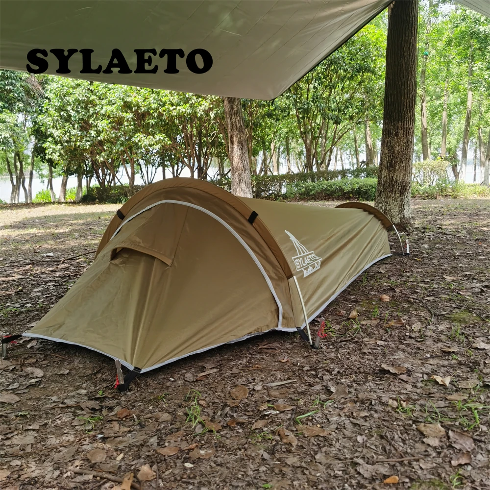 Sylaeto New Upgrade One man Sleeping Bag Bivy Swag Tent For Solo Trip Lightweight Hiking Adventure Survival