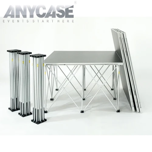 ACS Fast Set Up Portable Drum Riser 1x2m Multi Intelligence Stage For Indoor Outdoor Events