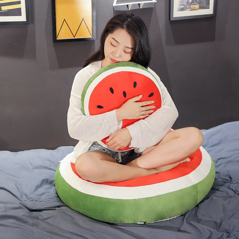 Cartoon lovely fruit pillow funny decorate fruit pillow watermelon pillows