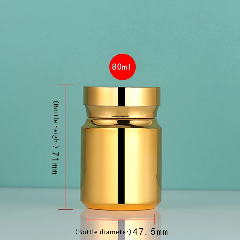 80 120 150 ML gold Unique Shaped Plastic Bottles Ceramic Candy Jars For Table Decoration Pumpkin Toy Candy Jar